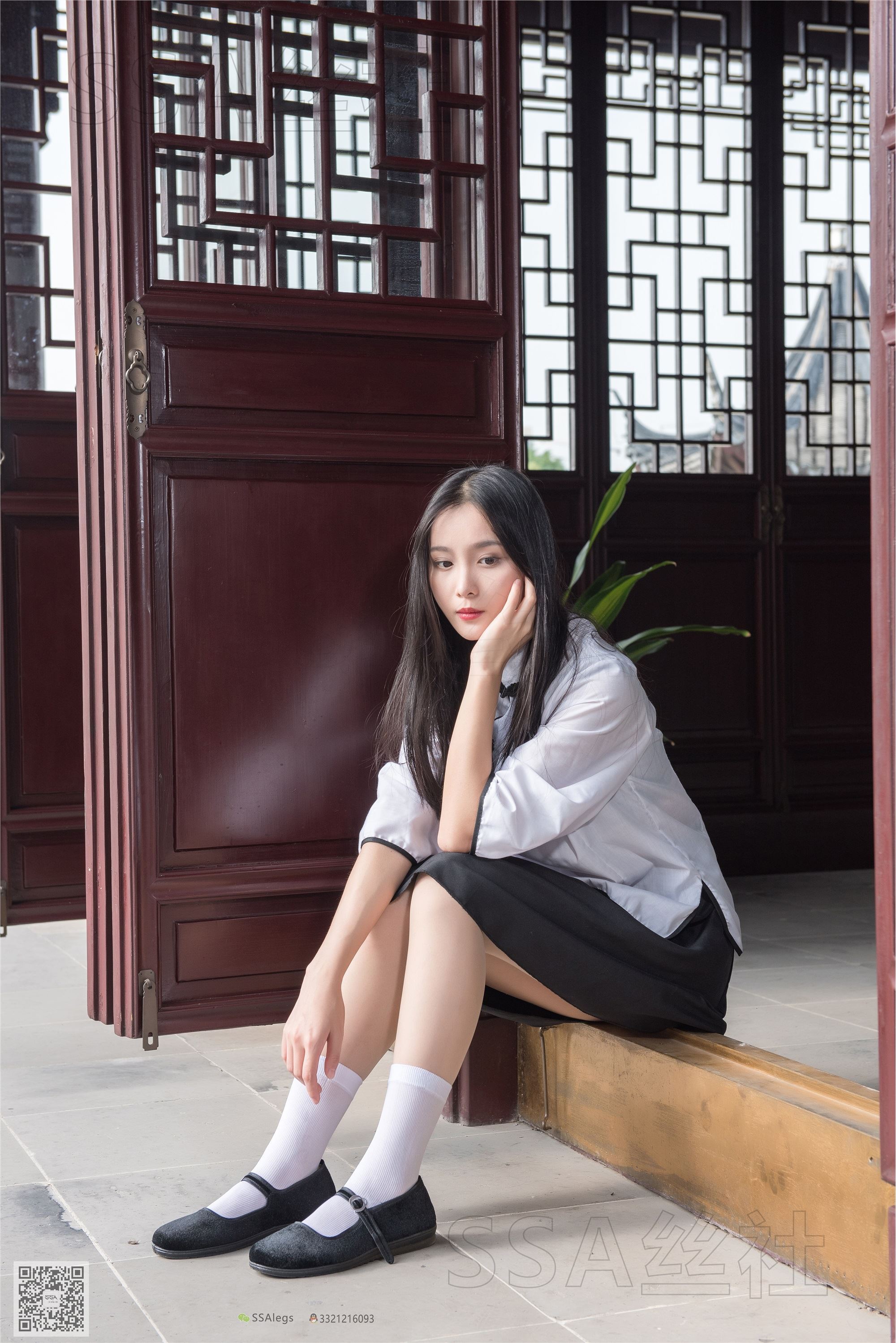 SSA丝社 超清写真 NO.068 君君 民国学妹肉丝白袜